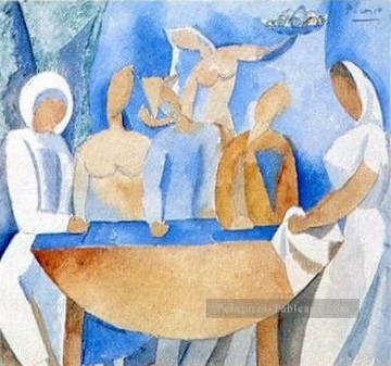 Carnaval au bistrot tude 1908 cubisme Pablo Picasso Peinture à l'huile